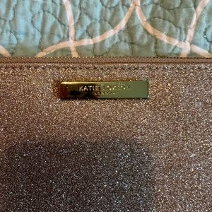 Katie Loxton gold/silver sparkle clutch/wristlet
